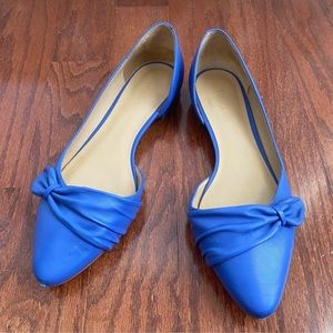 Talbots Edison D’Orsay Bow Flats in Twilight Periwinkle Blue, size 8.5